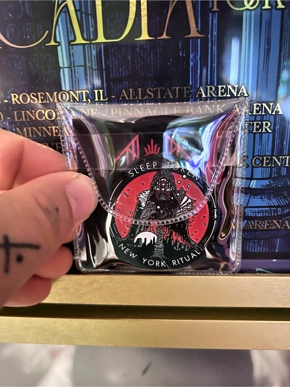 Sleep Token New York Ritual Radio City Music Hall Commemorative Coin Black & Red